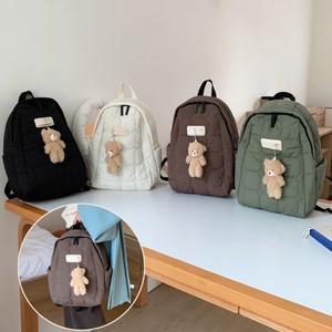 패딩 퀼팅 백팩 학생책가방 기저귀가방 겨울 가을 여성 배낭 경량 스몰