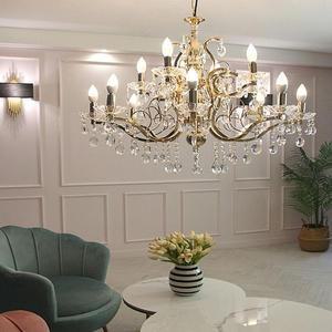 [HYIJSR4B_4B]플로트 12등 샹들리에 (골드)