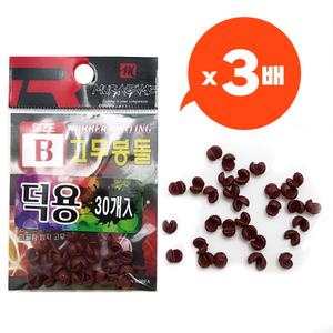 무라사메 연납 칼라 고무봉돌(30개입) 좁살 조개봉돌 좁쌀