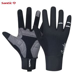 Santic 2024 겨울 사이클링 장갑 방풍 및 따뜻함 양털 사이클링 장갑 야외 스포츠 장비 TZ24P209H 신제품