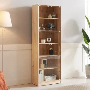 원목 술장식장 위스키진열장 유리도어수납장 500 와인장식장