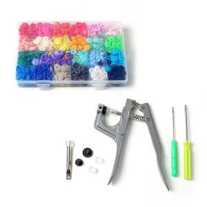 [IXHINEUS_4B]티단추 240세트 기구포함 똑딱이단추 24컬러