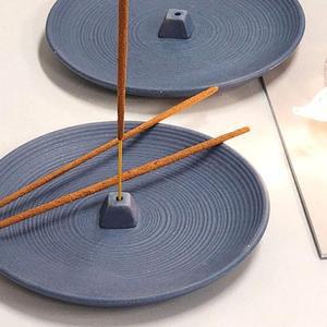 [BZI17K03_51]세라믹 인센스홀더 향받침 트레이 블루