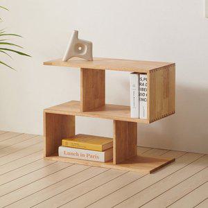 [데코라인]위버 원목 낮은 미니 파티션 책장