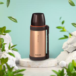 대용량 이중진공 보온병 800ml 보온보냉 등산 캠핑 뚜껑컵 어깨끈