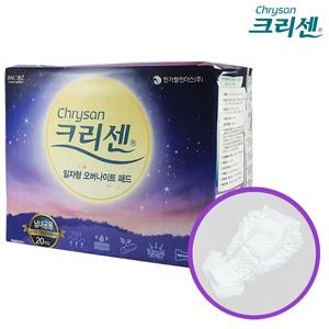 크리센 일자형 오버나이트 패드 30개입 6팩 (총180개)