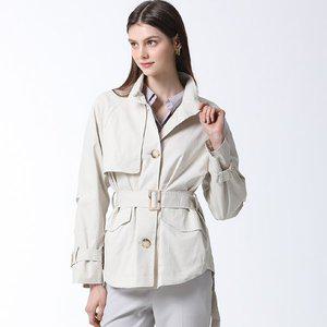 [쉬즈미스]싱글 버튼다운 하프 트렌치코트  택가격  278000원 _P358247040