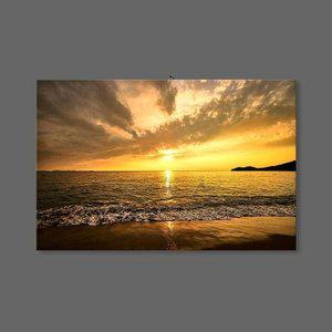 [기타]황금바다 풍경 사진 아크릴 거실 인테리어 액자