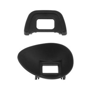 아이디어 창출 2pcs 접안렌즈 DK-23 뷰파인더 아이컵 고무 카메라 프로텍터 교체 Nikon D750 D610 D600 D7200 D7100 D7000 D5100 D5000 블랙