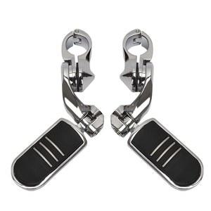 히미키 모터사이클 하이웨이 페그 크래시 바 조절식 풋 할리 데이비슨 소프트테일 스포츠스터 일렉트라 로드 글라이드 킹 스트리트 글라이드와 호환되는 1.25인치 엔진 가드 1 1 /4 크롬