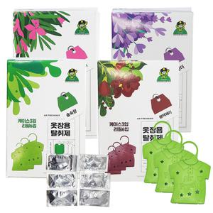 옷장용 탈취제 케이스3p 리필6p 방향제 냄새 제거제 방향제