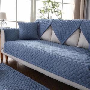 [BZI1GKI6_51AQ]헤링본 워싱면 소파 팔걸이 패드90cm 블루