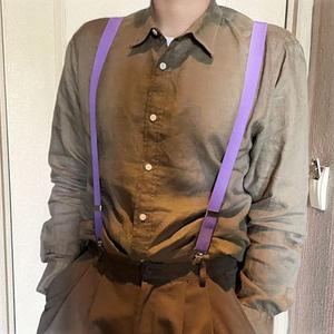 [BZI30HNM_51IF]무지 빅사이즈 정장 작업용 서스펜더 퍼플