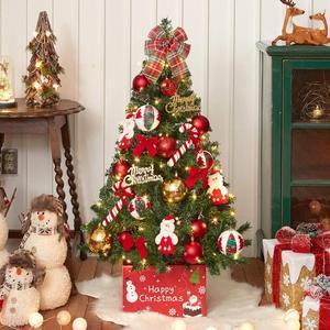 120cm 스카치 풀세트(전구포함) 꼬깔산타 트리