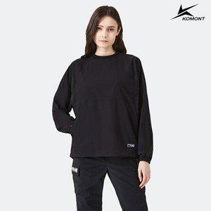 [코몽트] 여성 패커블 맨투맨 블랙