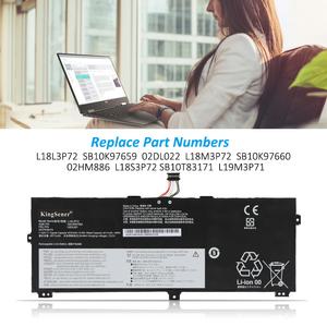 PC 노트북 KingSener 배터리 레노버 씽크패드 X13 요가 1 세대 X390 시리즈 L18S3P72 L19M3P71 L18L3P72 L1