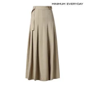 [롯데백화점]미니멈 [미니멈 에브리데이]벨티드 핀턱 플리츠 스커트 (EB1WH004D)