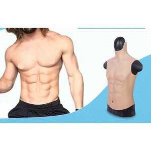 복근 실리콘 특수분장 상체 근육 헬스남 촬영 소품