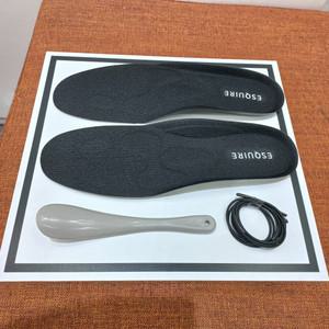 [행복한백화점][에스콰이아] 특가 쿠션깔창 검정색 헤라 탄성끈 밤색 검정색2종 세트