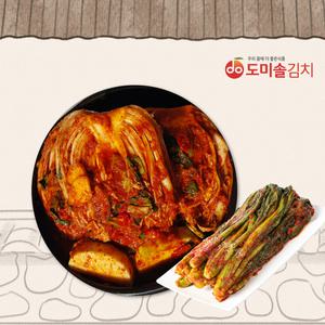 [도미솔] 사랑채포기김치5kg+갓김치1kg
