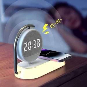 무드등 시계 무선 블루투스 알람 휴대폰 스피커 충전기