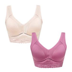 [란젤] 여성 노와이어 레이스 몰드 스포츠브라 1962 브래지어 편한브라