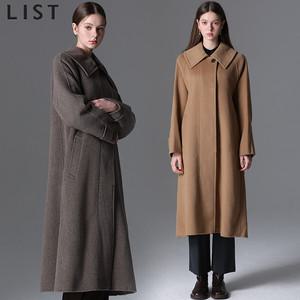 [리스트] 와이드카라 캐시미어 울 핸드메이드 맥코트 (택가격 538000원)