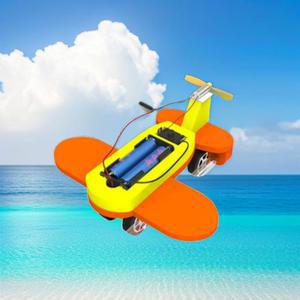 수륙양용 전동 수상비행기 만들기 풍력 작용반작용 부력실험 스포이드 프로펠러 비행기 DIY