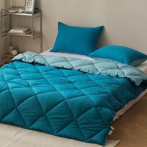 베딩 침구 리버서블 양면 피치 Q 이불베개세트 피콕