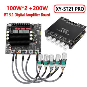 XY-ST21PRO 2.1 채널 앰프 보드 Bluetooth-compatib5.2 서브우퍼 TPA3221 칩 브라켓 AUX U 디스크 사운드