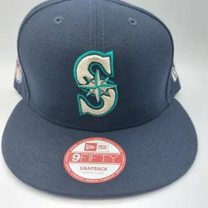 [관부가세포함] MLB 시애틀 매리너스 9FIFTY 조절 가능한 뉴에라 스냅백 모자 캡 블루 M/L