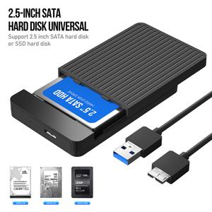 2.5 HDD 케이스 SSD 인클로저 Sata to USB 3.0 슬림 어댑터 6Gbps 모바일 휴대용 하드 드라이브 박스 지원