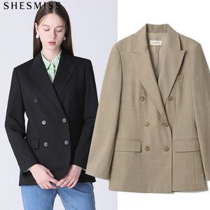 [쉬즈미스] 프리미엄 에디션 스티치 피크드 라펠 재킷 (택가격 378000원)