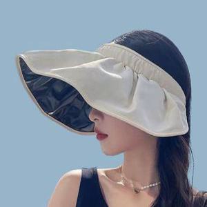 여성용 썬캡 자외선 차단 여름 햇빛가리개 챙모자 바캉스 챙넓은 야외 관람