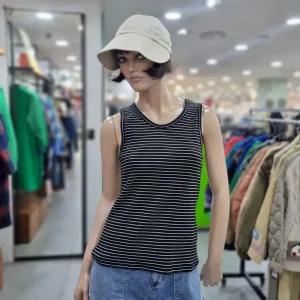 베네통/애플아울렛/비비  골지 스트라이프 티셔츠/BATS50431