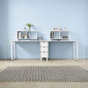 [기타]텐스페이스 어반 서랍형 2400 철제책상 UT09R(착불)