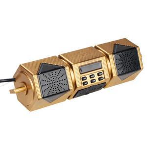 바이크 오토바이 MP3 플레이어 핸들 바 스피커 블루투스 음악 FM 라디오 방수 조절 가능 브래킷 자전거 오