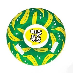 [셀러허브 패션][JHQS7MDJ_52GP]86cm 바나나 손잡이원형튜브 물놀이튜브