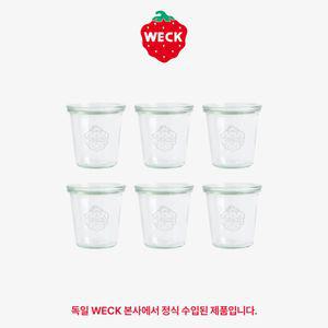 [WECK]몰드 900(290ml) 유리병 6개 / 뚜껑옵션
