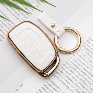 현대 호환 자동차 더뉴 아반떼 AD MD 올뉴 투싼 IX 캐스퍼 LF쏘나타 스마트키 4버튼 키홀더 가죽 TPU 케이스