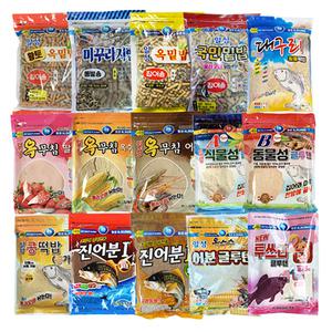 [일성사] 떡밥 모음전 / 투쓰리 옥무침 옥수수 딸기 어분 / 글루텐 떡밥 밑밥 미끼 집어제