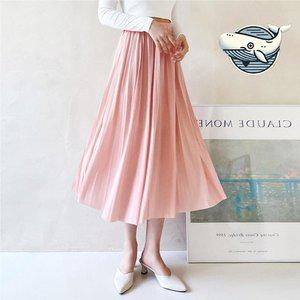 스타일리시한 주말 나들이 쉬폰 스커트 미디 (WFH6VVD)