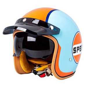 블루투스 반모 헬멧 오토바이 하이바 안전 보호 용품 라이트블루 M