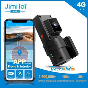 룸미러 블랙박스 JIMIIOT JC181 차량 회전식 자동차 카메라 1080P GPS 비디오 모니터 원격 연료 차단을위한 미니 4G WIFI 듀얼 대시