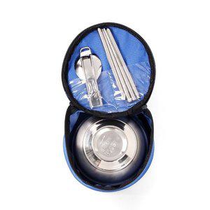 캠핑랜드 스텐 휴대용 수저 캠핑그릇 야외용 식기 1 (WFHAXUC)