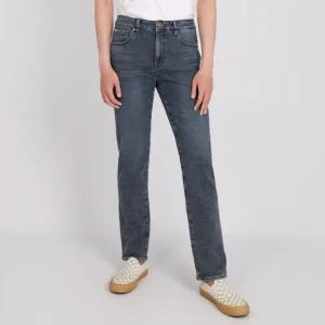 게스 남성 청바지 기모 본딩 릴렉스 테이퍼 다크블루 MM4D1195 728281