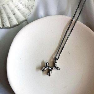 [오노마] ONM 목걸이 롱 체인 패션 남여공용 풍선 써지컬 강아지 심