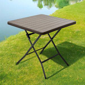 [공간미가구]아웃라이프 800 사각 테이블 간이 커피숍 휴대용 인테리어 브로몰딩 야외 접이식