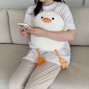 쫀뜩쫀득 포근한 찹쌀떡 오리 모찌 인형 쿠션 말랑말랑 부드러운 촉감 낮잠 애착 베개