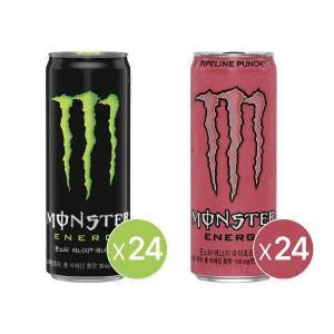 몬스터 에너지 그린 355ml 캔 24개+몬스터 에너지 파이프라인펀치 355 캔 24개